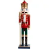 Image de THE TWIDDLERS Grand Soldat Casse-Noisette de Noël en Bois avec Support, XL 50cm - Matériau de Pin & de Bois Fait à la Main de Qualité Supérieure - Décoration de Noël Traditionnelle