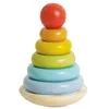 Image de Le Toy Van - PL011 - Montessori-Stapelring-Turmspiel, Lernspielzeug für Kinder ab 18 Monaten, Petilou, 6 Regenbogenstücke zum Stapeln, ökologisches Spiel, aus FSC-Holz, Petilou