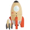 Image de Le Toy Van - TV808 - Holzspielzeug-Weltraumraketen-Lernspiel für Kinder, 2 Jahre, Matroschka, kleinste Rakete im Inneren, magnetische Öffnung, umweltfreundlich, plastikfrei, Montessori
