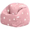Image de Icon Étoiles Pouf Enfant, pour Poire avec Remplissage, Chaise Enfant, Fauteuil Chambre, Meuble Chambre, Meuble Salon, Rose