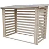 Image de TIMBELA M202 Abri à bûches -l146xL232xH199 cm/ 2.63 m2 - Abri De Stockage du Bois et Range bûches extérieur