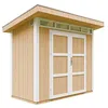 Image de Abri de Jardin Qualité Premium 3m² - L161xL294cm - Kit Tout Compris avec Sol, tuiles bitumineuses, Set de Peinture-Construction de Panneaux LP Smartside- Cabane de Jardin Timbela M901A Harvest Honey