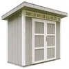 Image de Abri de Jardin Qualité Premium 3m² - L161xL294cm - Kit Tout Compris avec Sol, tuiles bitumineuses, Set de Peinture-Construction de Panneaux LP Smartside- Cabane de Jardin Timbela M901A Tundra Grey