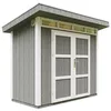 Image de Abri de Jardin Qualité Premium 3m² - L161xL294cm - Kit Tout Compris avec Sol, tuiles bitumineuses, Set de Peinture-Construction de Panneaux LP Smartside- Cabane de Jardin Timbela M901A Cavern Steel