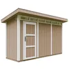Image de Abri de Jardin Qualité Premium 4m² - L161xL412cm - Kit Tout Compris avec Sol, tuiles bitumineuses, Set de Peinture-Construction de Panneaux LP Smartside- Cabane de Jardin Timbela M902 Terra Brown