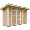 Image de Abri de Jardin Qualité Premium 4m² - L161xL412cm - Kit Tout Compris avec Sol, tuiles bitumineuses, Set de Peinture-Construction de Panneaux LP Smartside- Cabane de Jardin Timbela M902A Harvest Honey