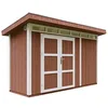 Image de Abri de Jardin Qualité Premium 4m² - L161xL412cm - Kit Tout Compris avec Sol, tuiles bitumineuses, Set de Peinture-Construction de Panneaux LP Smartside- Cabane de Jardin Timbela M902A Redwood Red