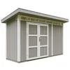 Image de Abri de Jardin Qualité Premium 4m² - L161xL412cm - Kit Tout Compris avec Sol, tuiles bitumineuses, Set de Peinture-Construction de Panneaux LP Smartside- Cabane de Jardin Timbela M902A Tundra Grey