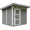 Image de Abri de Jardin Qualité Premium 6m² - L294xL279cm - Kit Tout Compris avec Sol, tuiles bitumineuses, Set de Peinture-Construction de Panneaux LP Smartside- Cabane de Jardin Timbela M903 Cavern Steel