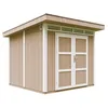 Image de Abri de Jardin Qualité Premium 6m² - L294xL279cm - Kit Tout Compris avec Sol, tuiles bitumineuses, Set de Peinture-Construction de Panneaux LP Smartside- Cabane de Jardin Timbela M903A Terra Brown