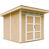 Image de Abri de Jardin Qualité Premium 6m² - L294xL279cm - Kit Tout Compris avec Sol, tuiles bitumineuses, Set de Peinture-Construction de Panneaux LP Smartside- Cabane de Jardin Timbela M903A Harvest Honey