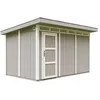 Image de Abri de Jardin Qualité Premium 9m² - L412xL279cm - Kit Tout Compris avec Sol, tuiles bitumineuses, Set de Peinture-Construction de Panneaux LP Smartside- Cabane de Jardin Timbela M904 Tundra Grey
