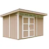 Image de Abri de Jardin Qualité Premium 9m² - L412xL279cm - Kit Tout Compris avec Sol, tuiles bitumineuses, Set de Peinture-Construction de Panneaux LP Smartside- Cabane de Jardin Timbela M904A Terra Brown