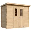 Image de Abri de Jardin en Bois - Stockage extérieur l239xL142xH200cm/2.63 m2 - Petit abri à Outils, Local à vélos - TIMBELA M310 C