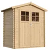 Image de Abri de Jardin en Bois - Stockage extérieur I196xL136xH218 cm/ 1.98 m2 Petit abri à Outils, Local à vélos - TIMBELA M367F