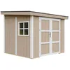 Image de Abri de Jardin Qualité Premium 5,9 m² - H231x248x294 cm - Construction de Panneaux LP Smartside - sans Plancher e paroi latérale - Timbela M938B-TERRA Brown