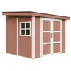 Image de Abri de Jardin Qualité Premium 5,9 m² - H231x248x294 cm - Construction de Panneaux LP Smartside - sans Plancher e paroi latérale - Timbela M938B-REDWOOD Red