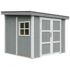 Image de Abri de Jardin Qualité Premium 5,9 m² - H231x248x294 cm - Construction de Panneaux LP Smartside - sans Plancher e paroi latérale - Timbela M938B-CAVERN Steel
