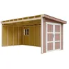 Image de Abri de Jardin Qualité Premium 11,47 m² - H231x248x530 cm - Construction de Panneaux LP Smartside - sans Plancher e paroi latérale - Timbela M940B-REDWOOD Red