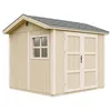 Image de Abri de Jardin Qualité Premium 5,9 m² - H252x250x294 cm - Construction de Panneaux LP Smartside - avec Un Sol et des bardeaux bitumineuxs - Timbela M913A