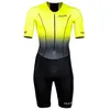 Image de Huub Comit Long Course Tri Suit   SS23, jaune fluo, S