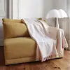 Image de Febronie - Plaid en coton Megève taupe clair 160x250 cm