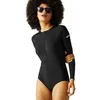 Image de Regatta Costume Willowfield à manches longues pour femme Noir