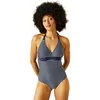 Image de Regatta - Maillot de Bain 1 pièce Flavia - Femme (38 FR) (Bleu Marine/Blanc)