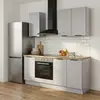 Image de Cuisine complète GoodHome Stevia gris mat sans électroménager