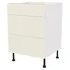Image de Meuble bas de cuisine avec 1 porte GoodHome Stevia crème brillant L. 60 x H. 72 cm