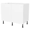 Image de Meuble bas de cuisine avec 2 portes GoodHome Stevia blanc mat l.100 x H.72 cm