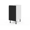 Image de Meuble bas de cuisine avec 1 porte GoodHome Garcinia noir L. 40 x H. 72 cm