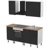 Image de Cuisine complète sans électroménager Garcinia noir mat GoodHome