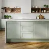 Image de Meuble bas de cuisine avec 3 tiroirs GoodHome Ash vert sauge L. 60 x H. 72 cm