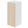 Image de Meuble haut de cuisine avec 1 porte GoodHome Chia effet chêne clair et blanc L. 30 x H. 72 cm
