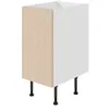 Image de Meuble bas de cuisine avec 1 porte GoodHome Chia effet chêne clair et blanc L. 40 x H. 72 cm