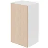 Image de Meuble haut de cuisine avec 1 porte GoodHome Chia effet chêne clair et blanc L. 40 x H. 72 cm