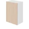 Image de Meuble haut de cuisine avec 1 porte GoodHome Chia effet chêne clair et blanc L. 50 x H. 72 cm