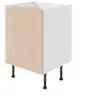 Image de Meuble bas de cuisine avec 1 porte GoodHome Chia effet chêne clair et blanc L. 60 x H. 72 cm