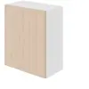 Image de Meuble haut de cuisine avec 1 porte GoodHome Chia effet chêne clair et blanc L. 60 x H. 72 cm