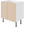 Image de Meuble bas de cuisine avec 2 portes GoodHome Chia effet chêne clair et blanc L. 80 x H. 72 cm