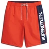 Image de Superdry pour homme. M3010229A Maillot de bain sport rouge (M), Beachwear, Polister recyclé, Durable