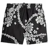 Image de Superdry Short de bain recyclé imprimé hawaïen 43,2 cm   Surf School Noir, Surf School Noir, M