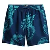 Image de Superdry Short de bain pour homme de 17 pouces en matériau recyclé avec imprimé hawaïen, Imprimé palmier bleu marine, S