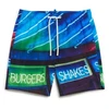 Image de Superdry pour homme. M3010233A Maillot de bain imprimé photo bleu (L), Beachwear, Polister recyclé, Durable