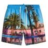 Image de Superdry pour homme. M3010233A Maillot de bain imprimé photo en matière recyclée bleue (L), Beachwear, Durable, Polyester recyclé