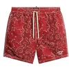 Image de Superdry Short de bain vintage pour homme en ripstop recyclé, 43 cm, Bandana rouge, XL