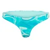 Image de Superdry Bas de bikini raffiné pour femme avec imprimé, Bleu Bali, marbré, XXS