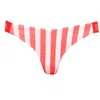 Image de Superdry Bas de bikini rayé raffiné pour femme, Rayé rose., XS