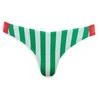 Image de Superdry pour femme. W3010391A Bas de bikini à rayures vertes au design vert audacieux (XL), Beachwear, Polister recyclé, Durable